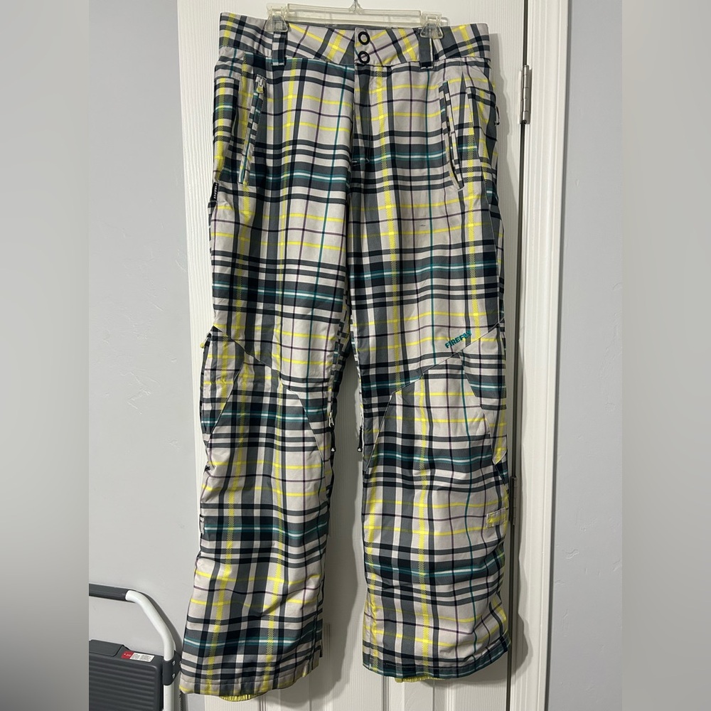 Firefly Plaid Snow Boarding Men’s Pants Size Medium Preowned